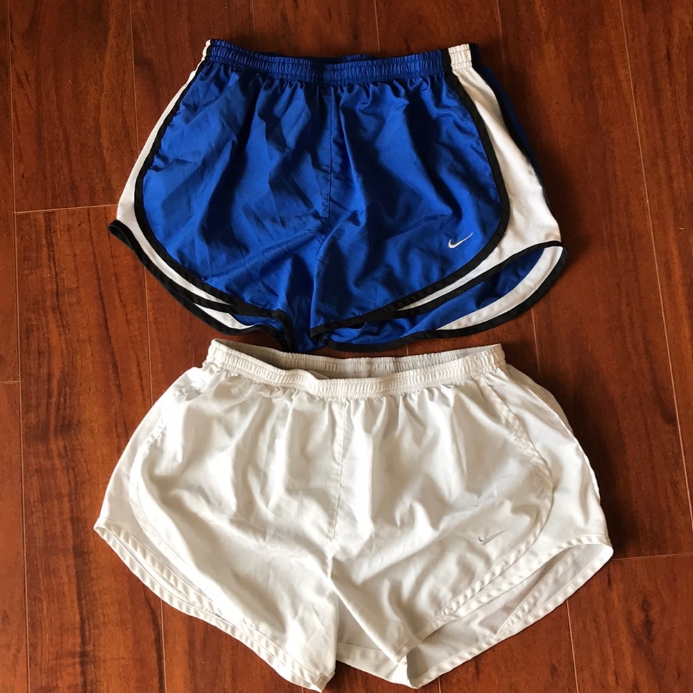 Two Nike Tempo Shorts. Medium.